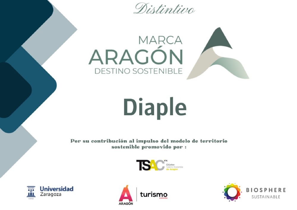 Diaple, entidad de Marca Arag&oacute;n Destino Sostenibl