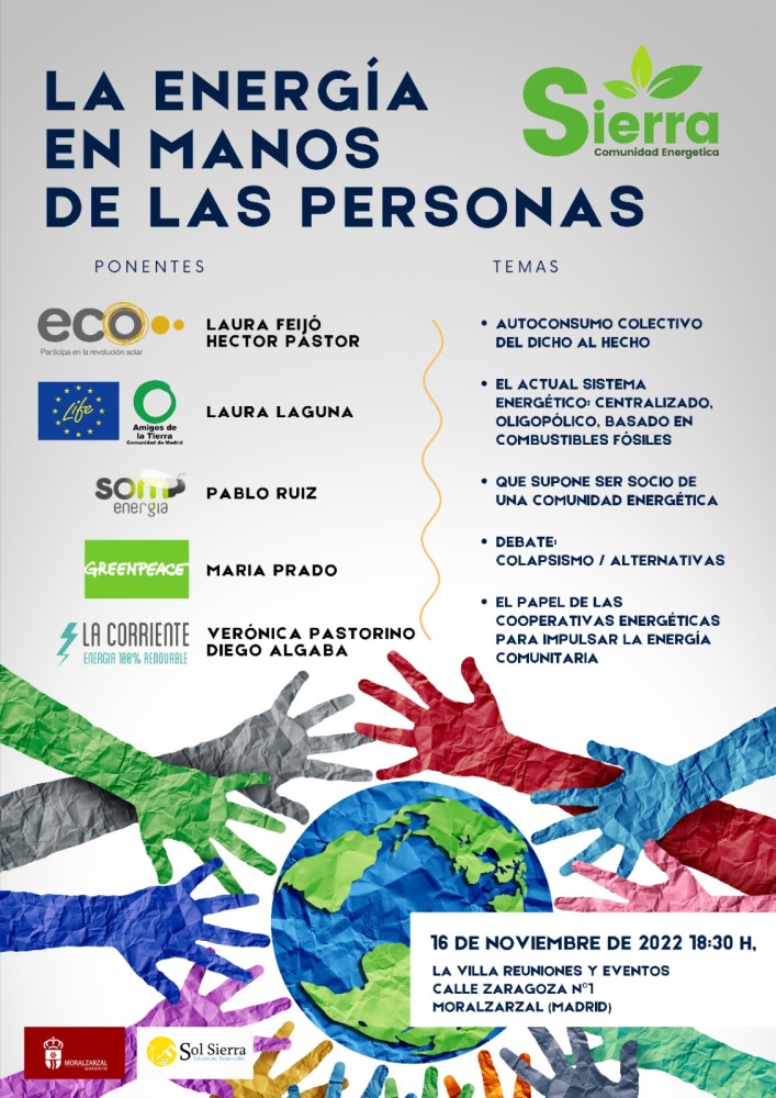 La energ&iacute;a en manos de las personas