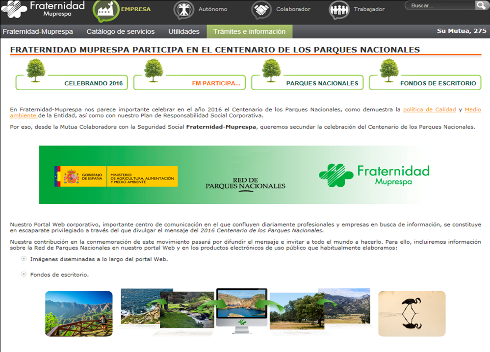 Celebraci&oacute;n del Centenario de los Parques Naciona