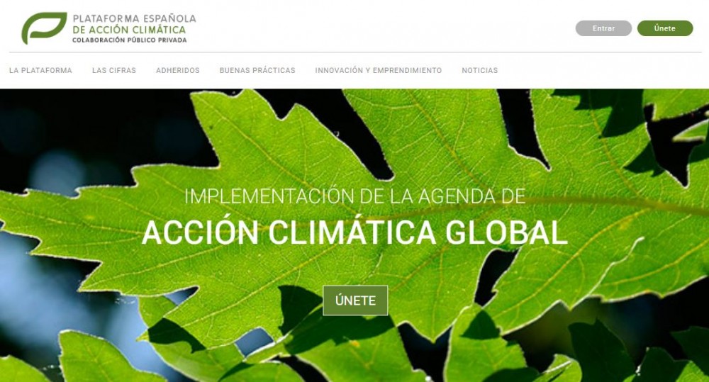NACE LA NUEVA PLATAFORMA ESPA&Ntilde;OLA DE ACCI&Oacute;N CLIM