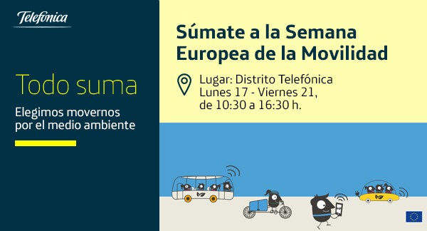 Telef&oacute;nica se suma a la Semana de la Movilidad co